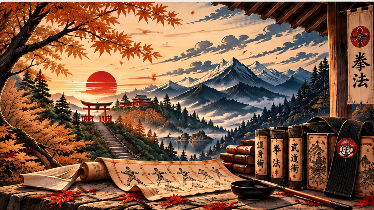 Zen Bu Kan Kempo edzés és küzdelem japán dojo környezetben